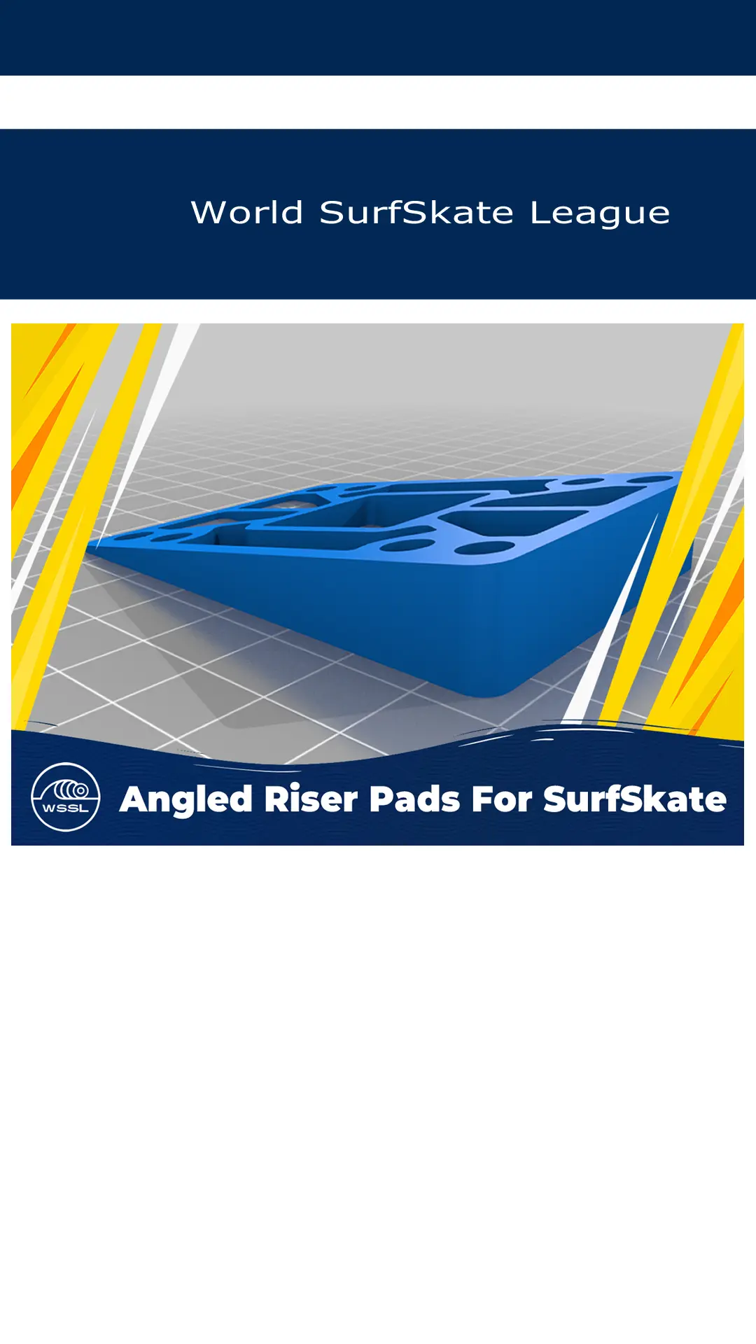 WebStories Angled Rise Pads SurfSkate